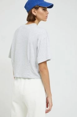 Γυναικεία Κοντομάνικο Βαμβακερό μπλουζάκι Champion γκρι -Champion Εκπτώσεις unnamed file 1000