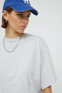 Γυναικεία Κοντομάνικο Βαμβακερό μπλουζάκι Champion γκρι -Champion Εκπτώσεις unnamed file 1001