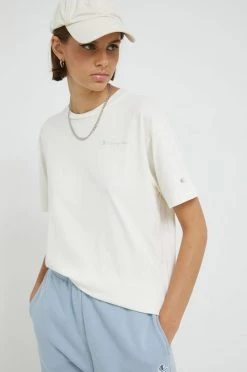 Γυναικεία Κοντομάνικο Βαμβακερό μπλουζάκι Champion μπεζ -Champion Εκπτώσεις unnamed file 1011