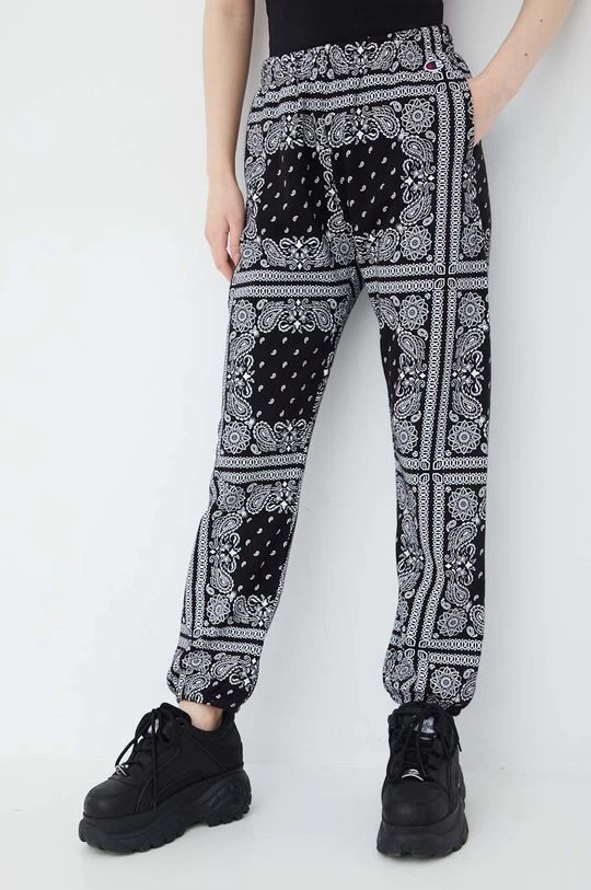 Γυναικεία Παντελόνια φόρμας Παντελόνι Champion μαύρο 2 Γυναικεία Παντελόνια φόρμας Παντελόνι Champion μαύρο - Image 2