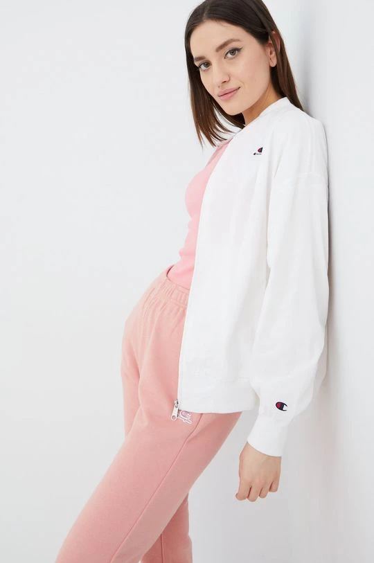 Γυναικεία Κοντά μπουφάν Μπουφάν Bomber Champion χρώμα: άσπρο, 4 Γυναικεία Κοντά μπουφάν Μπουφάν Bomber Champion χρώμα: άσπρο, - Image 4