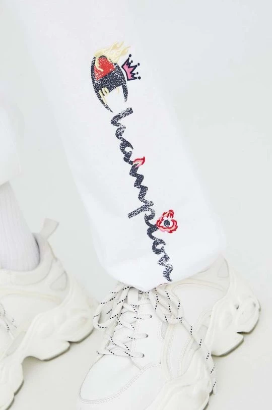 Γυναικεία Παντελόνια φόρμας Παντελόνι φόρμας Champion άσπρο 4 Γυναικεία Παντελόνια φόρμας Παντελόνι φόρμας Champion άσπρο - Image 4