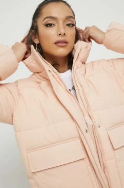 Γυναικεία Κοντά μπουφάν Μπουφάν Champion πορτοκαλί,