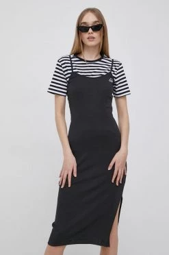 Γυναικεία Φορέματα Βαμβακερό φόρεμα Champion μαύρο,