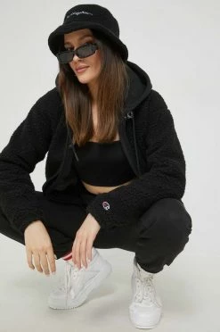 Γυναικεία Κοντά μπουφάν Μπουφάν Champion μαύρο,