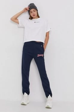 Γυναικεία Παντελόνια φόρμας Παντελόνι Champion χρώμα: ναυτικό μπλε