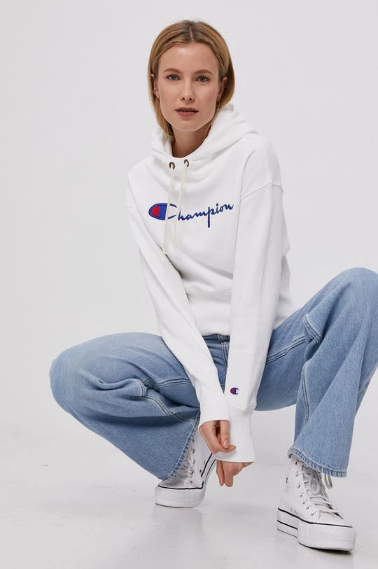 Γυναικεία Χωρίς φερμουάρ Μπλούζα Champion χρώμα: άσπρο 4 Γυναικεία Χωρίς φερμουάρ Μπλούζα Champion χρώμα: άσπρο - Image 4