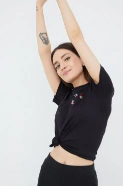 Γυναικεία Κοντομάνικο Βαμβακερό μπλουζάκι Champion μαύρο 8 Γυναικεία Κοντομάνικο Βαμβακερό μπλουζάκι Champion μαύρο -Champion Εκπτώσεις unnamed file 1353