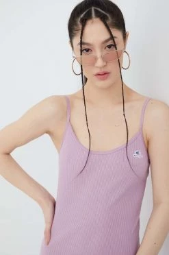 Γυναικεία Φορέματα Βαμβακερό φόρεμα Champion μοβ, -Champion Εκπτώσεις unnamed file 1359