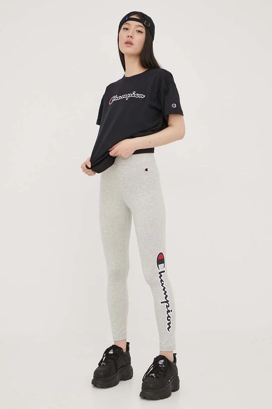 Γυναικεία Κοντομάνικο Βαμβακερό μπλουζάκι Champion μαύρο 2 Γυναικεία Κοντομάνικο Βαμβακερό μπλουζάκι Champion μαύρο - Image 2