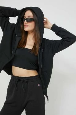 Γυναικεία Με φερμουάρ Μπλούζα Champion μαύρο, με κουκούλα -Champion Εκπτώσεις unnamed file 139