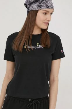 Γυναικεία Κοντομάνικο Βαμβακερό μπλουζάκι Champion Champion X Smiley μαύρο 8 Γυναικεία Κοντομάνικο Βαμβακερό μπλουζάκι Champion Champion X Smiley μαύρο -Champion Εκπτώσεις unnamed file 1394