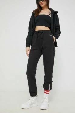 Γυναικεία Παντελόνια φόρμας Παντελόνι Champion μαύρο