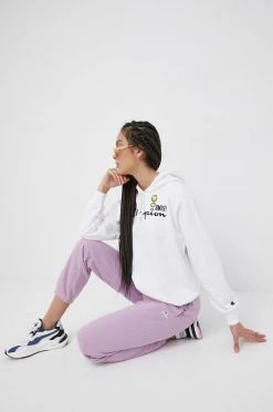 Γυναικεία Παντελόνια φόρμας Παντελόνι φόρμας Champion χρώμα: μοβ