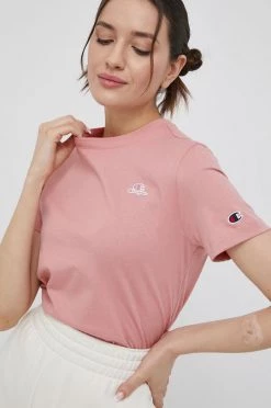 Γυναικεία Κοντομάνικο Βαμβακερό μπλουζάκι Champion ροζ
