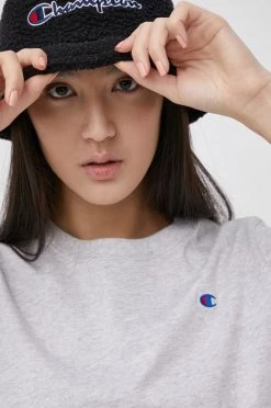 Γυναικεία Κοντομάνικο Βαμβακερό μπλουζάκι Champion γκρι