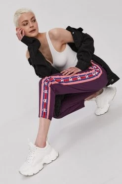 Γυναικεία Παντελόνια φόρμας Παντελόνι Champion χρώμα: μοβ