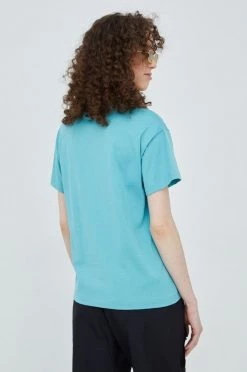 Γυναικεία Κοντομάνικο Βαμβακερό μπλουζάκι Champion τιρκουάζ -Champion Εκπτώσεις unnamed file 1700