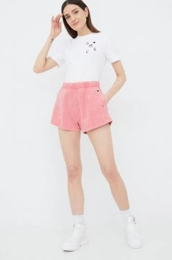 Γυναικεία Κοντομάνικο Βαμβακερό μπλουζάκι Champion άσπρο