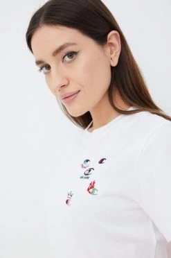 Γυναικεία Κοντομάνικο Βαμβακερό μπλουζάκι Champion άσπρο -Champion Εκπτώσεις unnamed file 1710