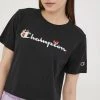 Γυναικεία Κοντομάνικο Βαμβακερό μπλουζάκι Champion μαύρο