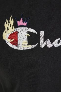 Γυναικεία Κοντομάνικο Βαμβακερό μπλουζάκι Champion μαύρο -Champion Εκπτώσεις unnamed file 1754