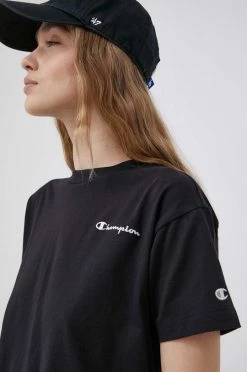 Γυναικεία Κοντομάνικο Βαμβακερό μπλουζάκι Champion μαύρο 8 Γυναικεία Κοντομάνικο Βαμβακερό μπλουζάκι Champion μαύρο -Champion Εκπτώσεις unnamed file 1818