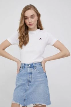 Γυναικεία Κοντομάνικο Βαμβακερό μπλουζάκι Champion άσπρο -Champion Εκπτώσεις unnamed file 1828