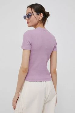 Γυναικεία Κοντομάνικο Βαμβακερό μπλουζάκι Champion μοβ -Champion Εκπτώσεις unnamed file 1832