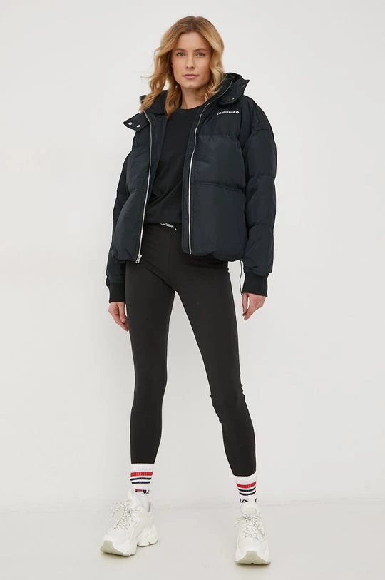 Γυναικεία Κοντομάνικο Βαμβακερό μπλουζάκι Champion μαύρο 2 Γυναικεία Κοντομάνικο Βαμβακερό μπλουζάκι Champion μαύρο - Image 2