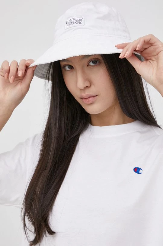 Γυναικεία Κοντομάνικο Βαμβακερό μπλουζάκι Champion άσπρο 1 Γυναικεία Κοντομάνικο Βαμβακερό μπλουζάκι Champion άσπρο