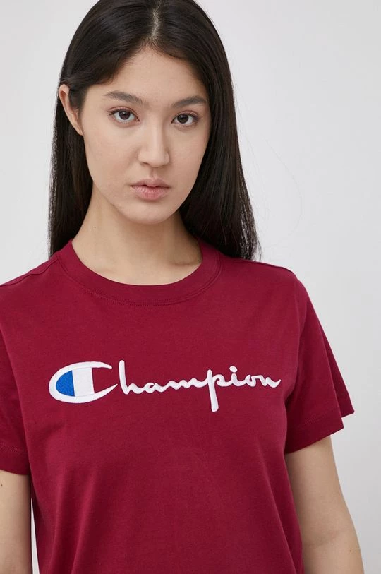 Γυναικεία Κοντομάνικο Βαμβακερό μπλουζάκι Champion ροζ 5 Γυναικεία Κοντομάνικο Βαμβακερό μπλουζάκι Champion ροζ - Image 5