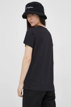 Γυναικεία Κοντομάνικο Βαμβακερό μπλουζάκι Champion μαύρο -Champion Εκπτώσεις unnamed file 1920