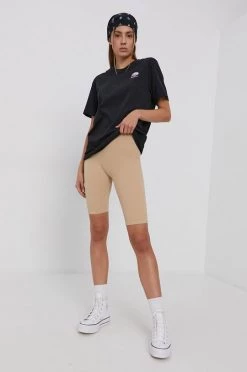 Γυναικεία Κοντομάνικο Βαμβακερό μπλουζάκι Champion μαύρο