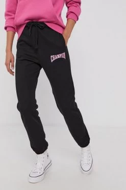 Γυναικεία Παντελόνια φόρμας Παντελόνι Champion χρώμα: μαύρο