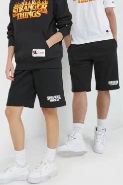 Γυναικεία Σορτς Champion Xstranger Things μαύρο