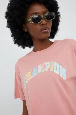 Γυναικεία Κοντομάνικο Βαμβακερό μπλουζάκι Champion ροζ 10 Γυναικεία Κοντομάνικο Βαμβακερό μπλουζάκι Champion ροζ -Champion Εκπτώσεις unnamed file 2122