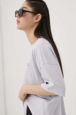 Γυναικεία Κοντομάνικο Βαμβακερό μπλουζάκι Champion ανοιχτό μπλε -Champion Εκπτώσεις unnamed file 2155