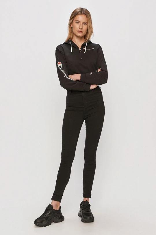 Γυναικεία Χωρίς φερμουάρ Champion - Βαμβακερή μπλούζα μαύρο 2 Γυναικεία Χωρίς φερμουάρ Champion - Βαμβακερή μπλούζα μαύρο - Image 2