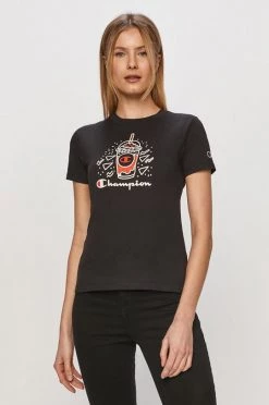 Γυναικεία Κοντομάνικο Champion - Μπλουζάκι μαύρο