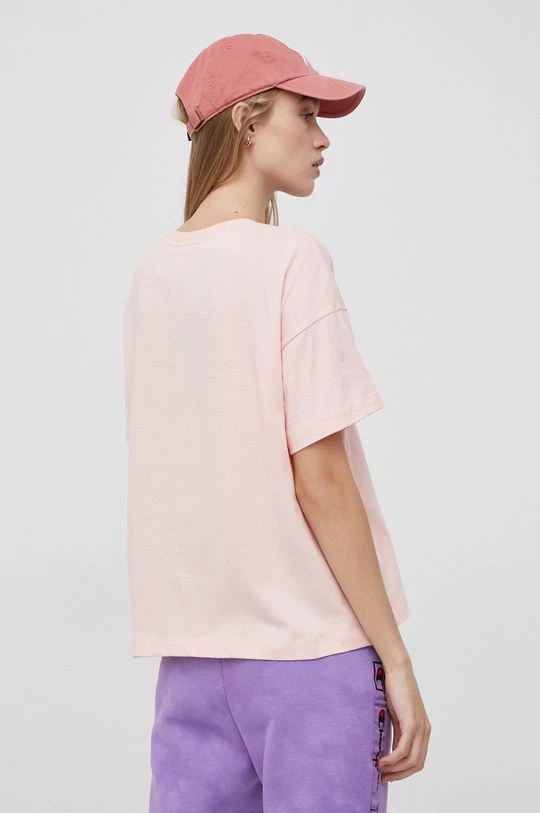 Γυναικεία Κοντομάνικο Βαμβακερό μπλουζάκι Champion ροζ 3 Γυναικεία Κοντομάνικο Βαμβακερό μπλουζάκι Champion ροζ - Image 3