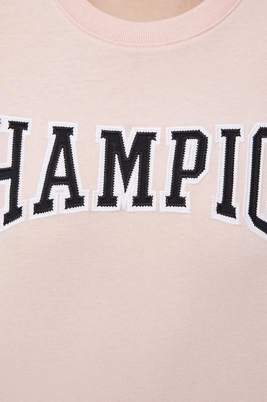 Γυναικεία Κοντομάνικο Βαμβακερό μπλουζάκι Champion ροζ 5 Γυναικεία Κοντομάνικο Βαμβακερό μπλουζάκι Champion ροζ - Image 5