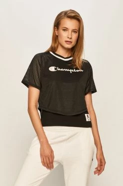 Γυναικεία Κοντομάνικο Champion - Μπλουζάκι μαύρο
