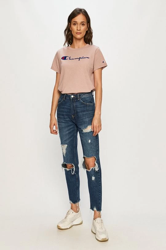 Γυναικεία Κοντομάνικο Champion - Μπλουζάκι χλωμό πράσινο 2 Γυναικεία Κοντομάνικο Champion - Μπλουζάκι χλωμό πράσινο - Image 2