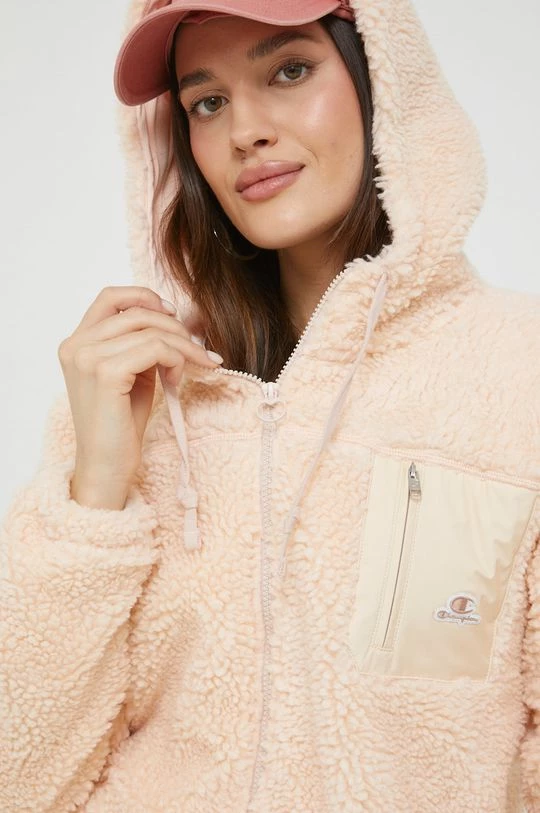 Γυναικεία Με φερμουάρ Μπλούζα Champion ροζ, 4 Γυναικεία Με φερμουάρ Μπλούζα Champion ροζ, - Image 4