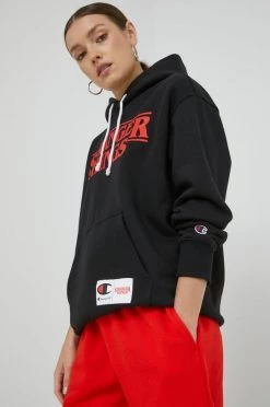 Γυναικεία Χωρίς φερμουάρ Μπλούζα Champion Xstranger Things μαύρο -Champion Εκπτώσεις unnamed file 321