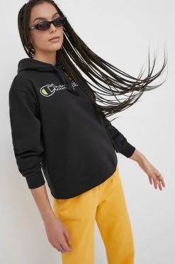 Γυναικεία Χωρίς φερμουάρ Μπλούζα Champion Champion X Smiley χρώμα: μαύρο