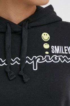Γυναικεία Χωρίς φερμουάρ Μπλούζα Champion Champion X Smiley χρώμα: μαύρο -Champion Εκπτώσεις unnamed file 353