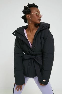 Γυναικεία Κοντά μπουφάν Μπουφάν Champion μαύρο,