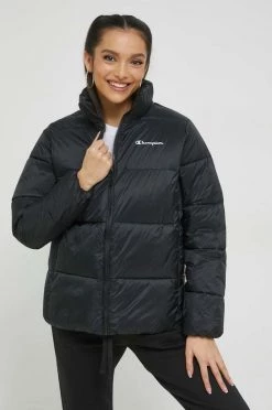 Γυναικεία Κοντά μπουφάν Μπουφάν Champion μαύρο,